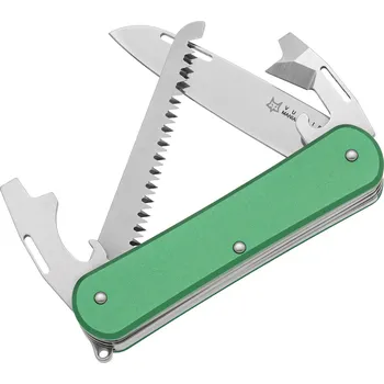 FOX Vulpis, kapesní multifunkční nůž, zelený hliník FX-VP130-S4 OD