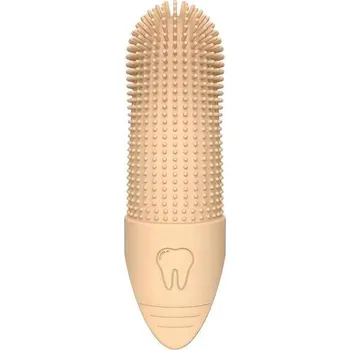 Kosmetika pro psa Prstový kartáček na zuby Barva: Oranžová