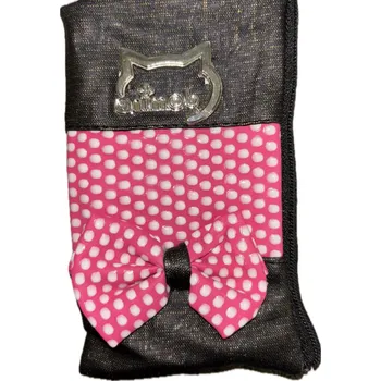 Mobilní telefon ANIMOB Dámský obal na telefon s protiskluzovou mašlí Varianta: černý Rozbalev(n)o