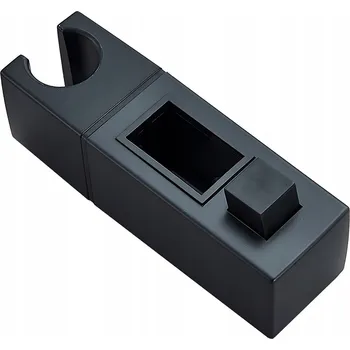 Sprchový držák Černý držák sluchátka sprchy na sprchovou tyč