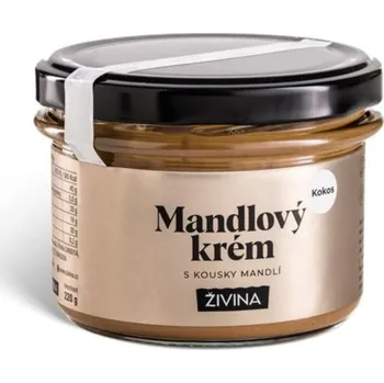 Mandlový krém kokos s kousky mandlí, 220 g