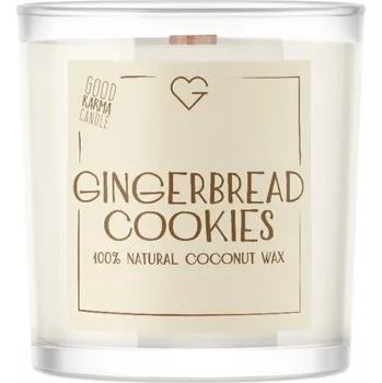 Svíčka Svíčka s praskajícím dřevěným knotem - perníčky, 50 g