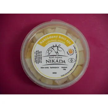 Kozí nakládaný sýr česnekový, 100 g