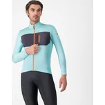 CASTELLI Cyklistický dres s dlouhým rukávem zimní - UNLIMITED TRAIL 2 - světle modrá