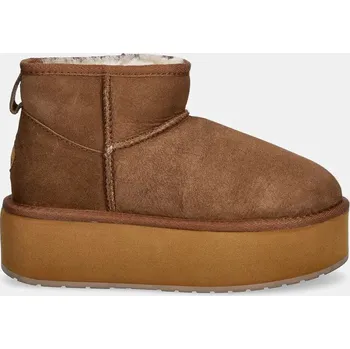 Dívčí sněhule Semišové sněhule Emu Australia Stinger Micro Flatform W13082.CHES hnědá 82X, EUR 37