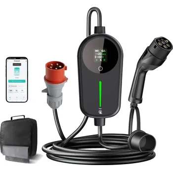 Elektromobilita EVPartner Nabíječka s Wi-Fi pro elektromobil a Plug-in hybrid Typ 2 do 5kolíkové zásuvky CEE 400 V 11 kW 5 m