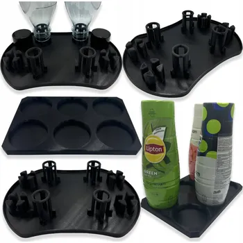 Odkapávač na nádobí Odkapávač na 4 lahve pro saturátor SODASTREAM + podložka na 6 sirupů