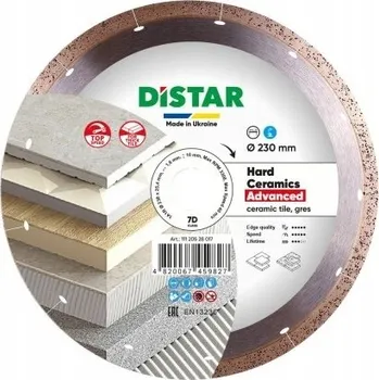Příslušenství k brusce Distar Diamantový řezný kotouč Hard Ceramics Advanced 230x25,4 mm 528017 pro dlažbu/gres