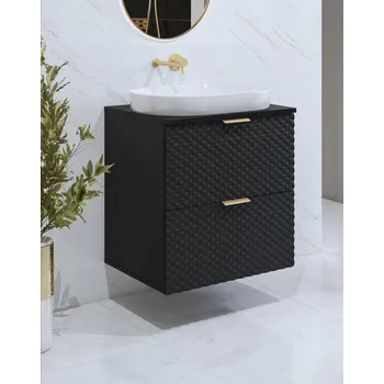 Koupelnový nábytek Skříňka pod umyvadlo 60 cm EUREKA - černá