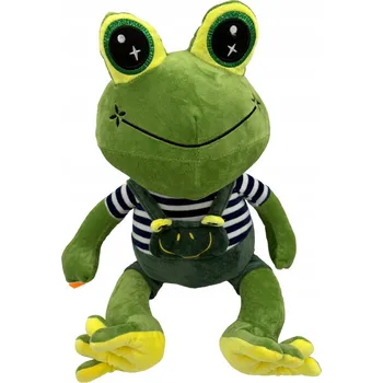 plyšák Plyšová Hračka Žába Plyšák 50 cm v zelených kalhotách Měkká Plyšový Mazlíček Přítulníček