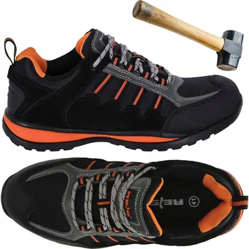 Pracovní obuv PRACOVNÍ OBUV PÁNSKÁ KOŽENÁ SÍŤKA PODEŠEV EVA OCHRANNÁ ŠPIČKA VELIKOST 45