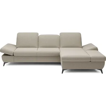 Sedací souprava Rohová rozkládací sedací souprava BROCKVILE - latte, pravý roh