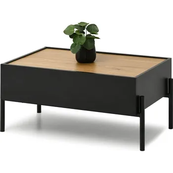 Konferenční stolek Konferenční stolek TOMAN se šuplíkem - černý / dub