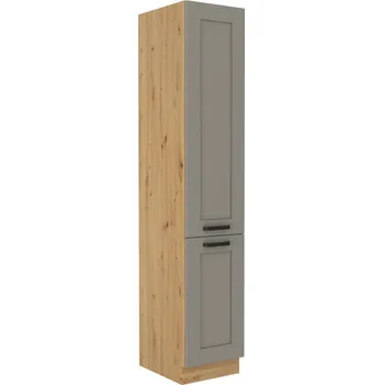 Kuchyňská linka Potravinová skříň LAILI - šířka 40 cm, světle šedá / dub artisan