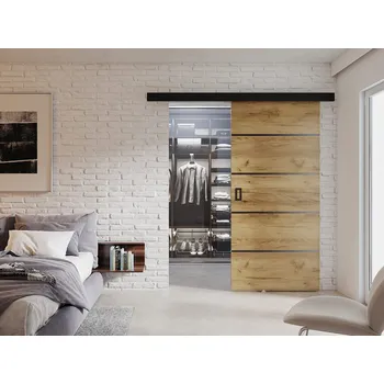 Interiérové dveře Posuvné interiérové dveře SANITA 2 - 80 cm, dub zlatý