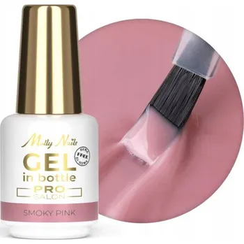 Lak na nehty MOLLYNAILS Pro Salon Gel na nehty v lahvičce se štětečkem 15g kouřově Pink