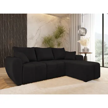 Sedací souprava Designová rozkládací sedačka BIANA - černá