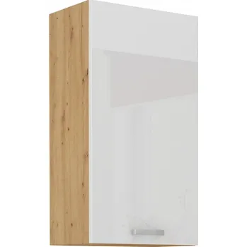Kuchyňská linka Vysoká horní skříňka ADARA - šířka 45 cm, bílá / dub artisan