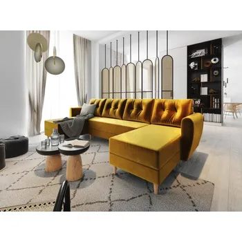 Sedací souprava Sedací souprava do U PIVEK - žlutá