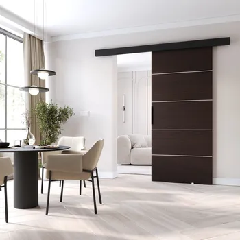 Interiérové dveře Posuvné dveře BARRET 12 - 86 cm, wenge / černé