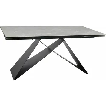 Jídelní stůl Rozkládací jídelní stůl 160(240)x90 VIDOR - krémový / černý