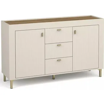 Komoda Kombinovaná komoda AUROVA - kašmír / dub whiskey