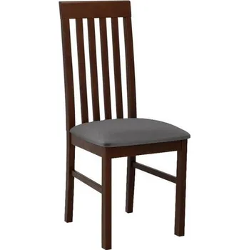 Jídelní židle Čalouněná jídelní židle DANBURY 1 - ořech / tmavá šedá