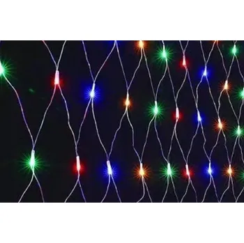 LED páska Vnitřní světelná síť, 2,5m*0,5m, 160 LED, různobarevná, 8 programů