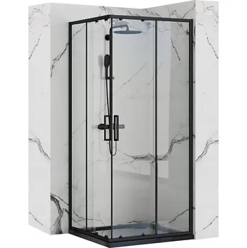 Sprchový kout PUNTO ČERNÁ 80x80 - REA