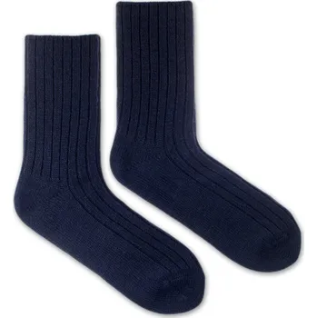 Dámské ponožky Vlněné ponožky Vlnáč žebrovaný modrý S (35-38)