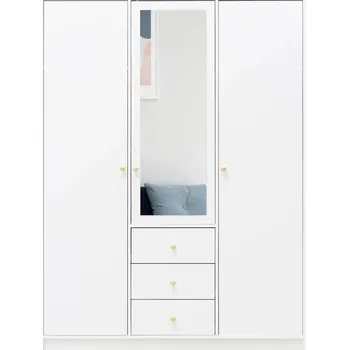 Šatní skříň Třídveřová šatní skříň 149 JOELE - bílá