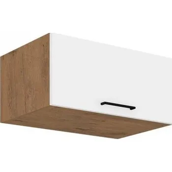 Kuchyňská skříňka Horní uzavřená kuchyňská skříňka 80 cm ZHILAN 2 - dub lancelot / lesklá bílá