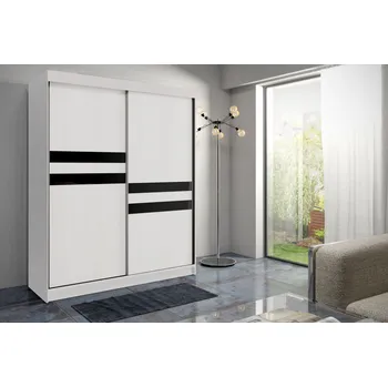 Šatní skříň Šatní skříň s policemi ZOSIMA - 150 cm, bílá