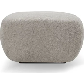 Taburet Čalouněný taburet kostka COBOURG - šedý