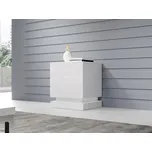 Set 2x noční stolek LIMA - bílý / lesklý bílý