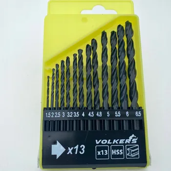 Vrták Vrtáky do kovu HSS, sada 13 ks 1.5 - 6.5 mm