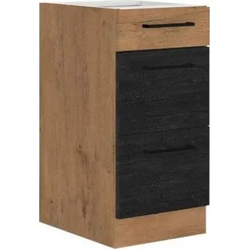 Kuchyňská skříňka Dolní šuplíková kuchyňská skříňka 40 cm ZHILAN - dub lancelot / dark wood