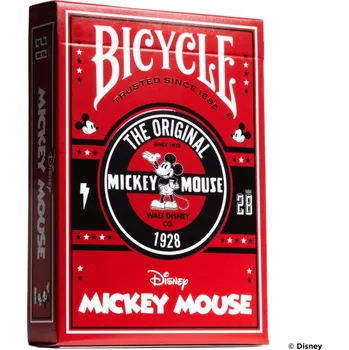 Pokerové sada Hrací karty Bicycle Disney Classic Mickey Mouse, červené