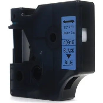 Pásek do tiskárny Ribbon JetWorld Replacement Dymo D1 Black on Blue 9mm x 7m LM100 , LM120, LM150, LM160, LM200, LM210, LM210D, LM220, LM260, LM260P, LM260D, LM280, LM300, LM350, LM360D, LM420P, LM500TS (40916) (S0720710)