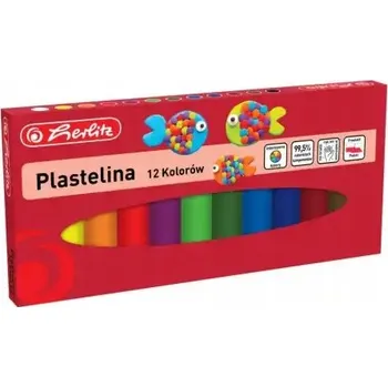 Modelovací hmota Školní modelovací hmota (plastelína) 12 barev Herlitz