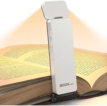 Lampička LED LAMPičKA NA ČTENÍ DOBÍJECÍ S KLIPEM PŘENOSNÁ MINI BÍLÁ