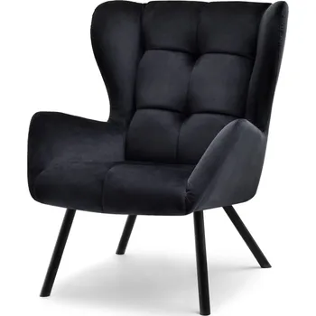 Křeslo Křeslo ušák DAVOR - černé