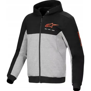 Moto bunda Mikina s chrániči Alpinestars Chrome v2 černá/šedá/červená S