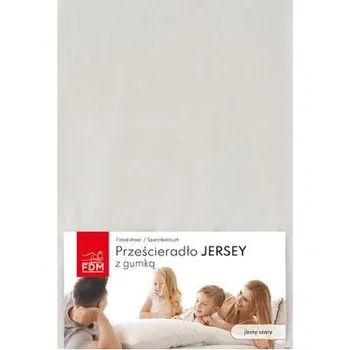 Prostěradlo Prostěradlo JERSEY s gumou 200x220 cm SVĚTLE ŠEDÁ