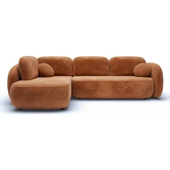 Sedací souprava Rozkládací rohová sedačka COBOURG 2 - medová, levý roh