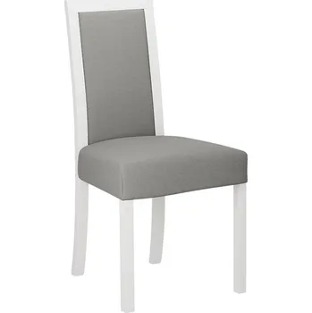 Jídelní židle Jídelní židle s látkovým potahem ENELI 3 - bílá / šedá