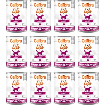 Krmivo pro psa CALIBRA Dog Life Adult Divočák s brusinkami - mokré krmivo pro psy - 12x400g