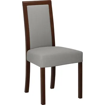 Jídelní židle Jídelní židle s látkovým potahem ENELI 3 - ořech / šedá