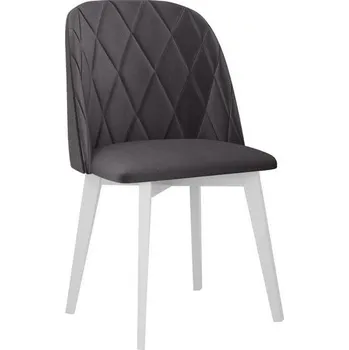 Jídelní židle Čalouněná jídelní židle AFTON 6 - bílá / antracitová