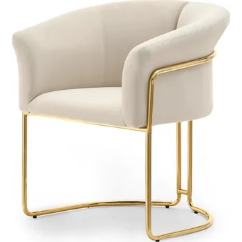 Jídelní židle Stylová jídelní židle ODOSA - béžová / zlatá